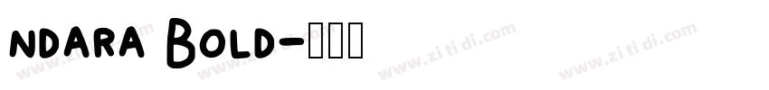 ndara Bold字体转换